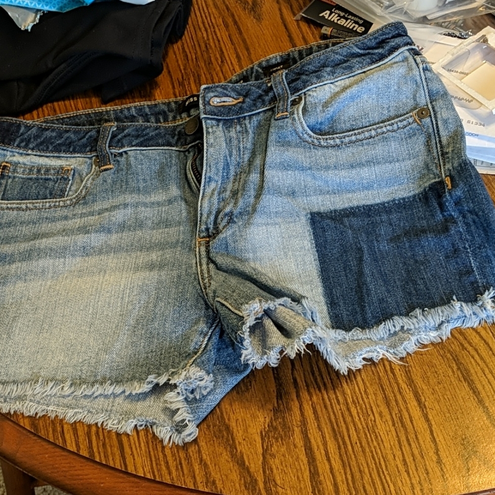 Women's miss me denim short shorts